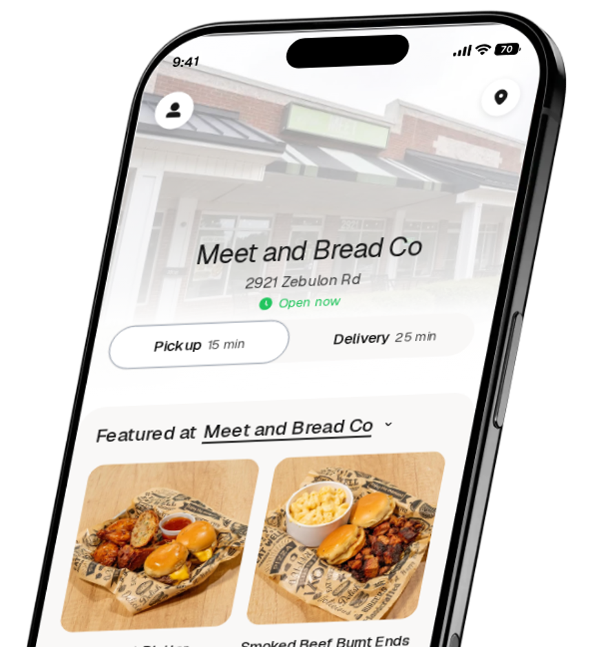 Meet and Bread Co app preview